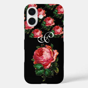 COQUES iPhone 16  BEAU ROSE ROSE ROSE MONOGRAM