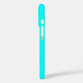 Coques Case-Mate iPhone BEAU ROSE ROSE ROSE MONOGRAM, Turquoise Aqua Blue (Verso / Gauche)