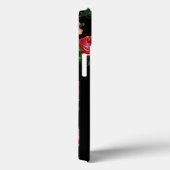 Coques Case-Mate iPhone BEAU ROSE ROSE ROSE MONOGRAMME, Noir (Verso / Droite)