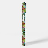 COQUES Case-Mate iPhone BEAU ROSE ROUGE ROSE ROSE ET FLEURS BLEUES (Verso / Droite)