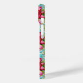 COQUES Case-Mate iPhone BEAU ROSE ROUGE ROSE ROSE ET FLEURS BLEUES (Verso / Gauche)
