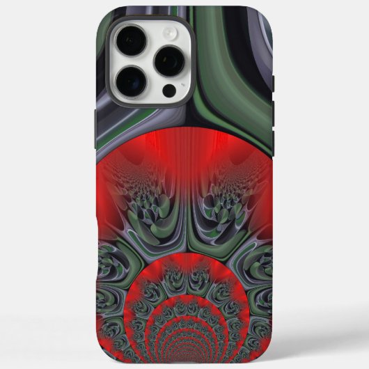 Coques Case-Mate iPhone Beau Rouge Aurora Art Imprimer (Verso)