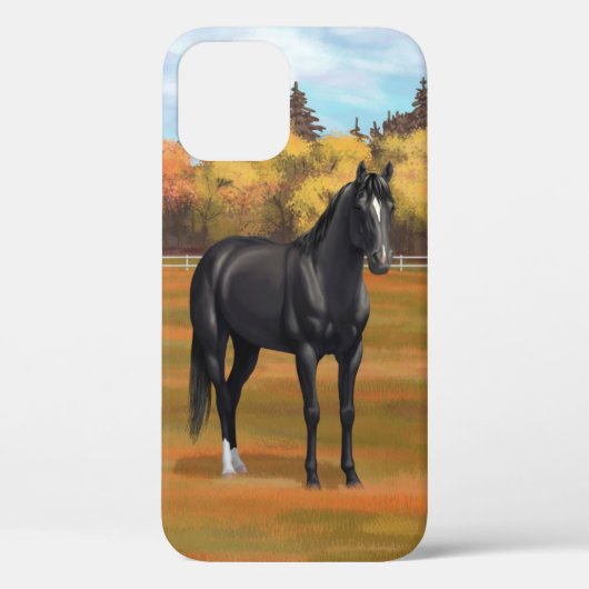 Coques Case-Mate iPhone Beau Stallion Cheval du Quartier Noir (Verso)
