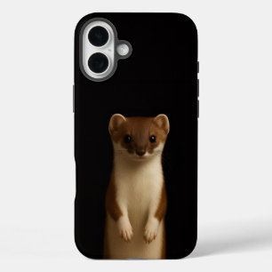 Coques iPhone 16 Plus Beau Weasel Black 4 Luxe iPhone 16 Plus, Élégant