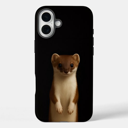 Coques Case-Mate iPhone Beau Weasel Black 4 Luxe iPhone 16 Plus, Élégant (Verso)