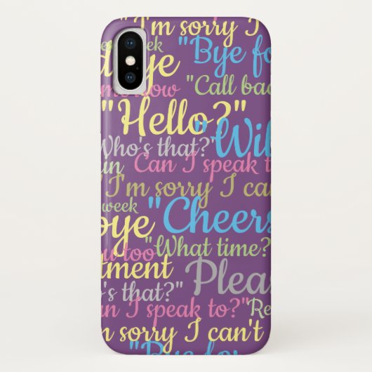 Coques Case-Mate iPhone Beaucoup de design de bavardage (Dos)