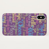 Coques Case-Mate iPhone Beaucoup de design de bavardage (Dos (Horizontal))