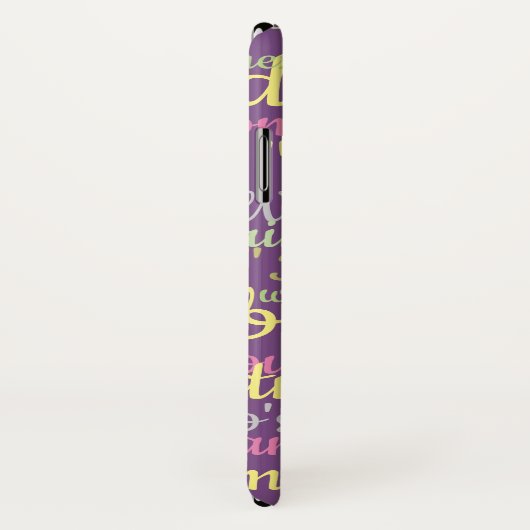 Coques Case-Mate iPhone Beaucoup de design de bavardage (Dos/Droite)