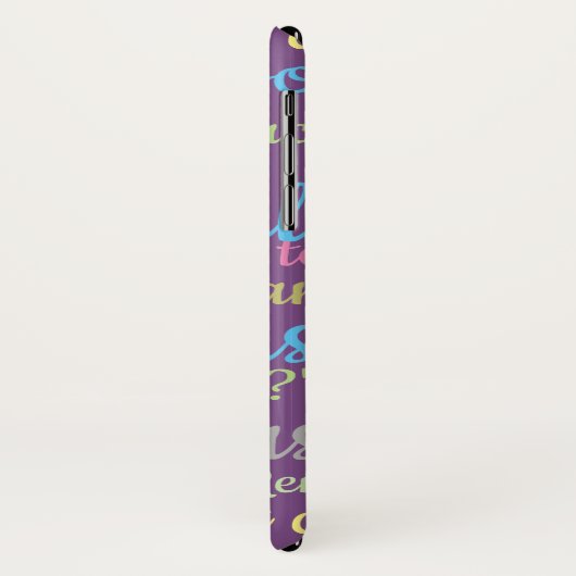 Coques Case-Mate iPhone Beaucoup de design de bavardage (Dos/Gauche)