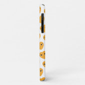 Coques Case-Mate iPhone Beaucoup de mignons coeurs avec les yeux sur blanc (Dos/Gauche)