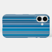 Coques Case-Mate iPhone Beaucoup de rayures bleues (Verso (horizontal))