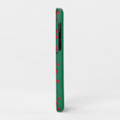 Coques Case-Mate iPhone Beaucoup de Red Ladybugs Lucky Motif Green (Dos/Gauche)