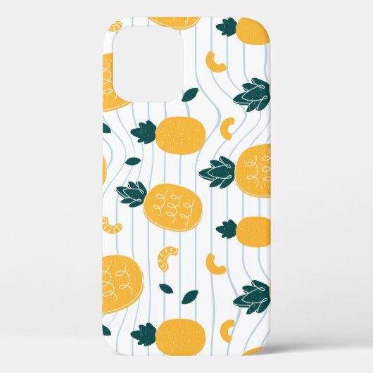 Coques Case-Mate iPhone Beauté ananas : Motif tiré à la main (Verso)