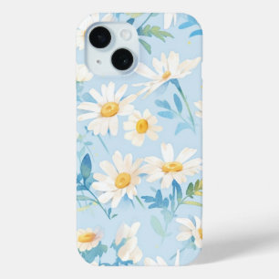 Coque Pour iPhone 15 Beauté bleue Pastel