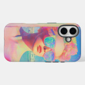 Coques Case-Mate iPhone Beauté côtière de Neon avec lunettes de soleil (Verso (horizontal))