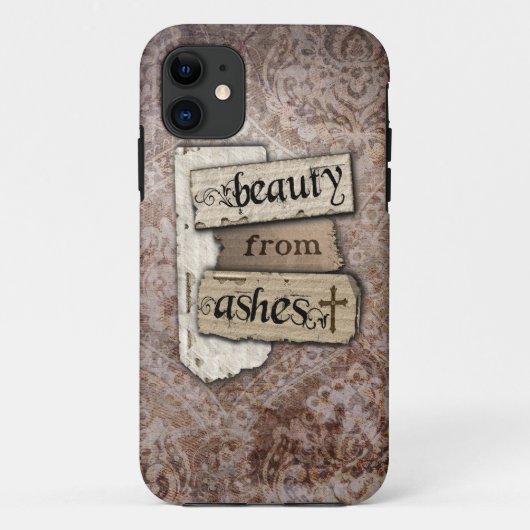 Coques Case-Mate iPhone Beauté de la damassé chrétienne de cendres (Dos)