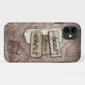 Coques Case-Mate iPhone Beauté de la damassé chrétienne de cendres (Dos (Horizontal))