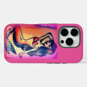 Coques Case-Mate iPhone beauté de sirène aux cheveux foncés (Verso (horizontal))