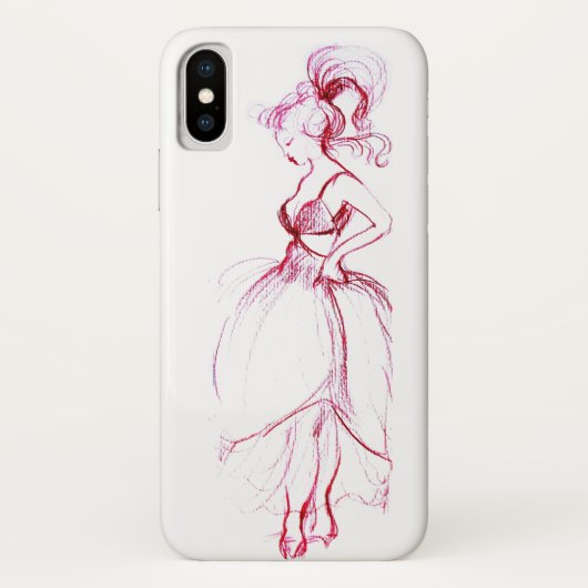 COQUES Case-Mate iPhone BEAUTÉ EN ROBE ROSE (Dos)
