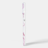 Coques Case-Mate iPhone BEAUTÉ EN ROSE ROBE Rouge Blanc Dessin (Verso / Gauche)