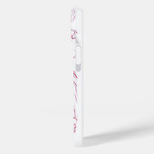 Coques Case-Mate iPhone BEAUTÉ EN ROSE ROBE Rouge Blanc Dessin (Verso / Gauche)