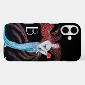 COQUES Case-Mate iPhone BEAUTÉ ET PHOENIX, MODE, MASQUER LE MONOGRAMME ART (Verso (horizontal))