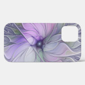 Coques Case-Mate iPhone Beauté étonnante Fleur d'art Abstrait fractal mode (Verso (horizontal))