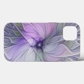 Coques Case-Mate iPhone Beauté étonnante Fleur d'art Abstrait fractal mode (Verso (horizontal))