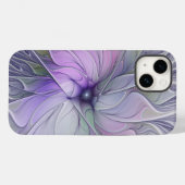 Coques Case-Mate iPhone Beauté étonnante Fleur d'art Abstrait fractal mode (Verso (horizontal))