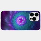 Coques Case-Mate iPhone Beauté florale abstraite, art fractal coloré de fl (Verso (horizontal))