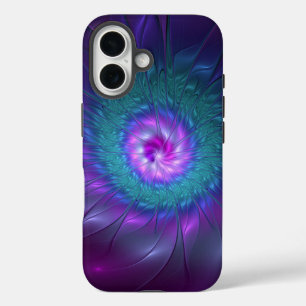 Coques iPhone 16 Beauté florale abstraite Art fractal coloré Fleur
