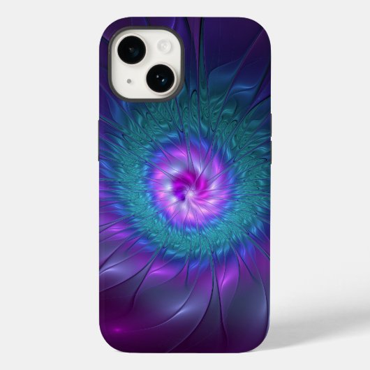 Coques Case-Mate iPhone Beauté florale Abstraite Fleur d'art fractionnée c (Verso)