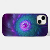 Coques Case-Mate iPhone Beauté florale Abstraite Fleur d'art fractionnée c (Verso (horizontal))