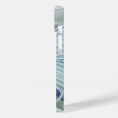 Coques Case-Mate iPhone Beauté florale Abstraite moderne Blue Pastel Flowe (Verso / Gauche)