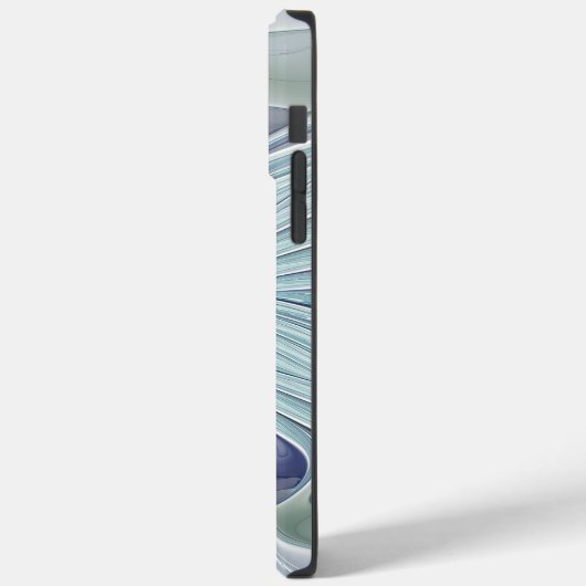 Coques Case-Mate iPhone Beauté florale Abstraite moderne Blue Pastel Flowe (Verso / Gauche)