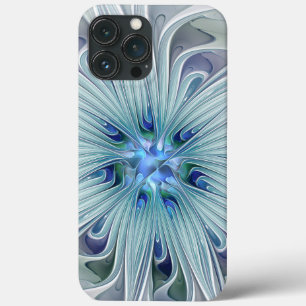 Case-Mate iPhone Case Beauté florale Abstraite moderne Blue Pastel Flowe