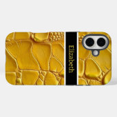 Coques Case-Mate iPhone Beauté inattendue d'un serpent jaune vif (Verso (horizontal))