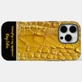 Coques Case-Mate iPhone Beauté inattendue d'un serpent jaune vif (Verso (horizontal))