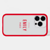 Coques Case-Mate iPhone Beauté rouge chic / Marque mode (Verso (horizontal))