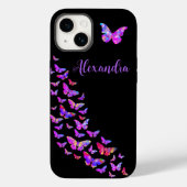 Coques Case-Mate iPhone Beautifly Motif Purple ajouter Nom (Verso)