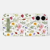 Coques Case-Mate iPhone Beautiful Botanical Wildflowers Name (Verso (horizontal))