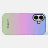 Coques Case-Mate iPhone Beautiful Green Pink Blue Ombre Personalized (Verso (horizontal))