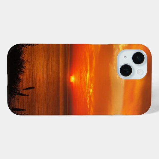 Coques Case-Mate iPhone Beautiful Personalized Beach at Sunset Scenery (Verso (horizontal))