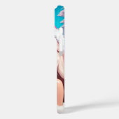 Coques Case-Mate iPhone Beautiful Pink Christmas Girl 01 (Verso / Gauche)