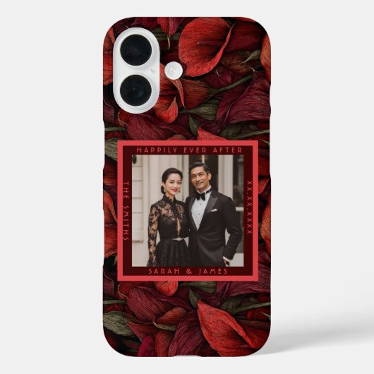Coques Case-Mate iPhone Beautiful Red Calla Lilies Rustic Wedding (Verso)