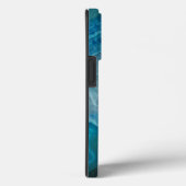 Coques Case-Mate iPhone Beautiful Teal Blue Agate Stone OtterBox iPhone Ca (Verso / Droite)