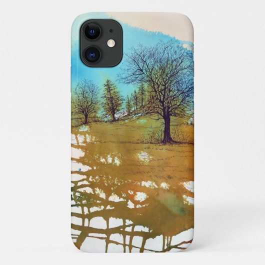 Coques Case-Mate iPhone Beaux arbres Aquarelle Art (Dos)