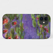 Coques Case-Mate iPhone Beaux-arts rouges de Claude Monet de nénuphars (Dos (Horizontal))