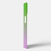 Coques Case-Mate iPhone Beaux cœurs roses verts abstraits Nom fractal (Verso / Droite)