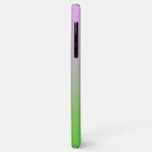 Coques Case-Mate iPhone Beaux cœurs roses verts modernes abstraits fractal (Dos/Gauche)